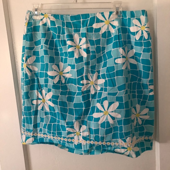 Blue Lilly Pulitzer Skort Sz. 8 - Picture 3 of 4